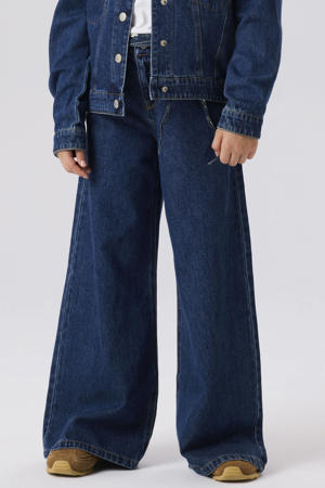 NKFBELLA wide leg jeans dark blue denim