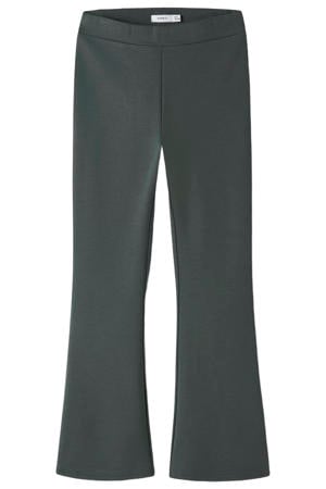 bootcut regular waist legging donkergroen