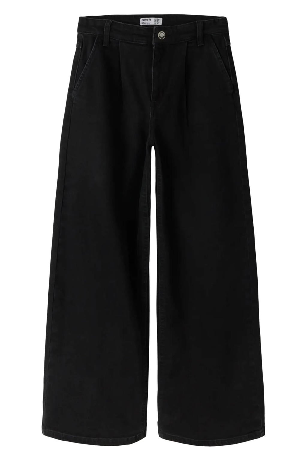 NAME IT KIDS NKFBELLA wide leg jeans black denim