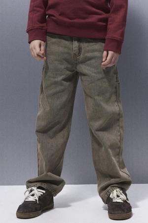 NKMRYAN straight leg jeans medium brown denim