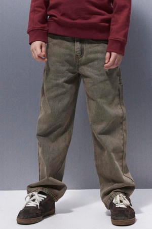 NKMRYAN straight leg jeans medium brown denim