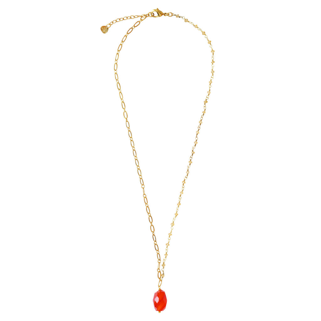 A Beautiful Story ketting Celebration Citrine Carnelian