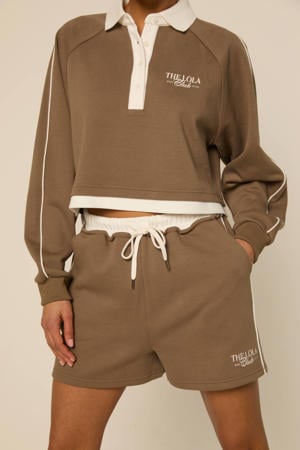 high waist sweatshort Kaya groen