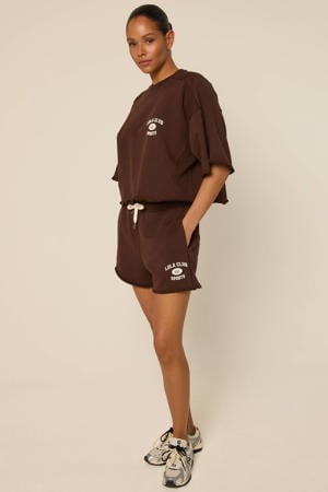 T-shirt Anine donkerbruin