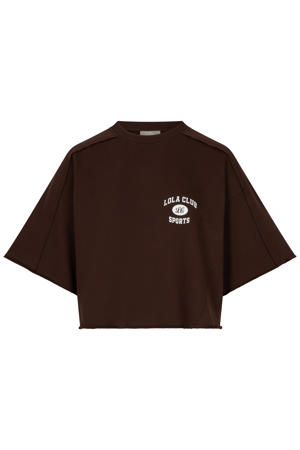 T-shirt Anine donkerbruin