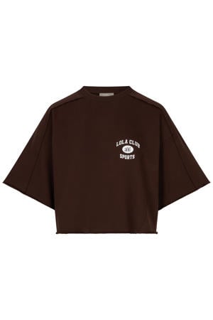 T-shirt Anine donkerbruin