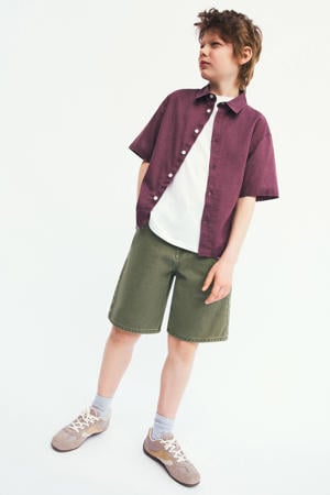 denim short kaki