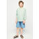 Mango Kids overhemd met linnen lichtgroen