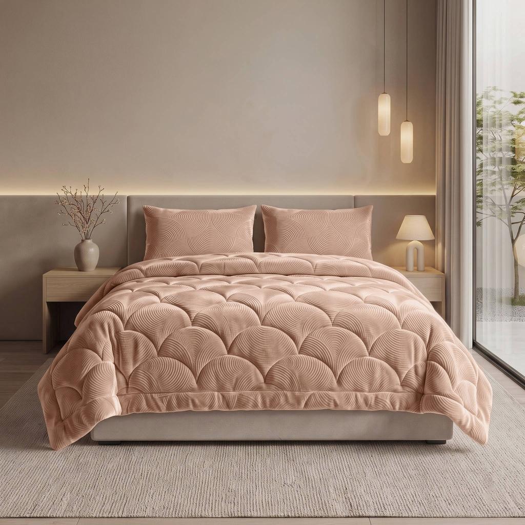 W wasbaar dekbed Rainbow - Roze