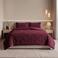 NOUS Living wasbaar dekbed velvet en teddy- Donkerrood