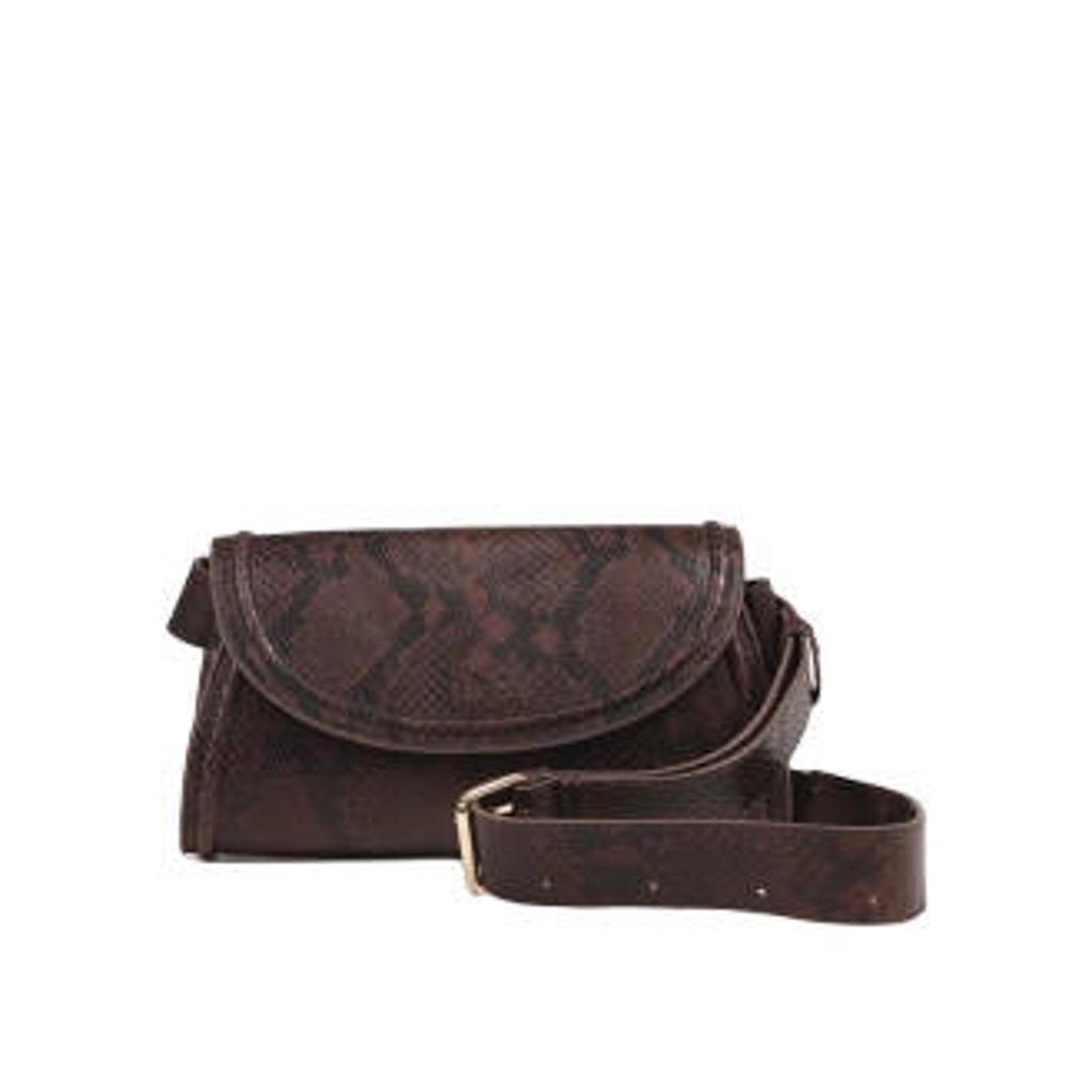 BRONX leren crossbody tas Noem-ii donkerbruin