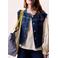 FRNCH jas dark blue denim