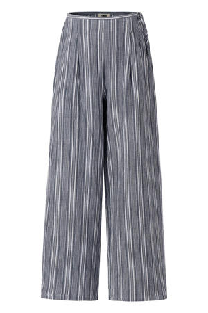 high waist broek blauw
