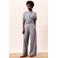 FRNCH high waist broek blauw