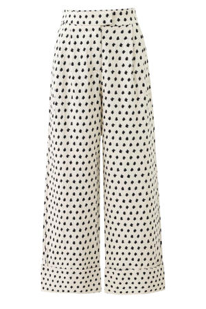 high waist broek ecru