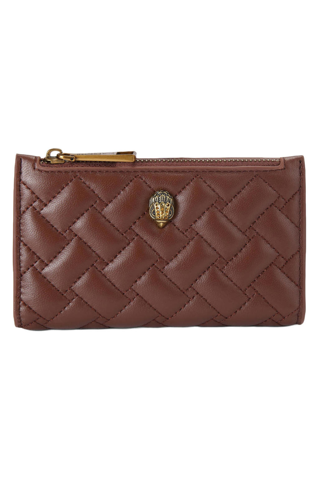 Kurt Geiger leren portemonnee Kensington roodbruin
