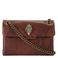 Kurt Geiger leren crossbody tas Kensington met slangenprint bruin