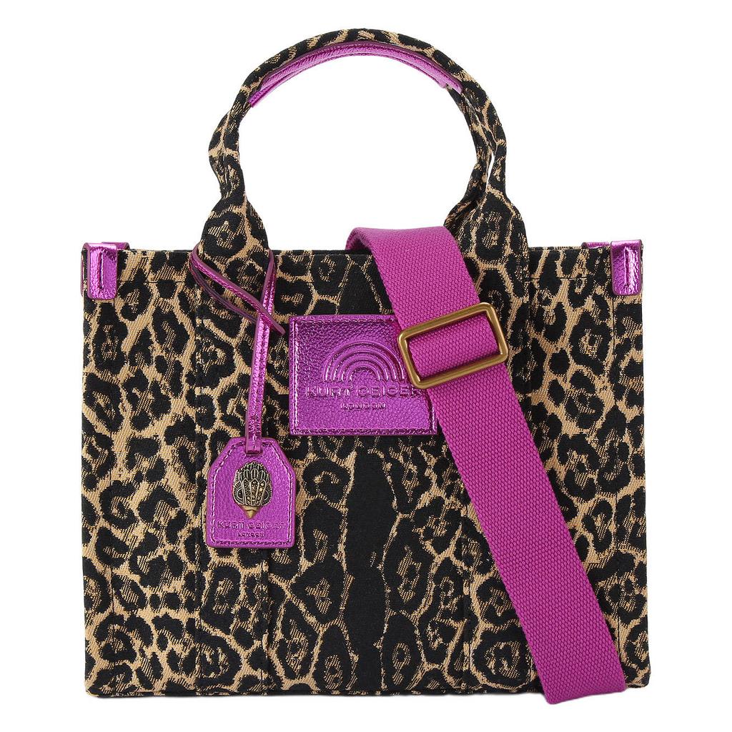 Kurt Geiger shopper Southbank Small met panterprint bruin