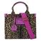Kurt Geiger shopper Southbank Small met panterprint bruin