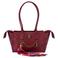Kurt Geiger leren schoudertas Sloane bordeauxrood
