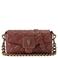 Kurt Geiger leren schoudertas Mini Pimlico roodbruin