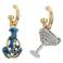 Kurt Geiger oorbellen Novelty goudkleurig/blauw