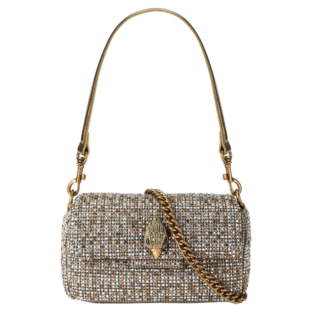 Kurt Geiger schoudertas Oxford met strass goudkleurig
