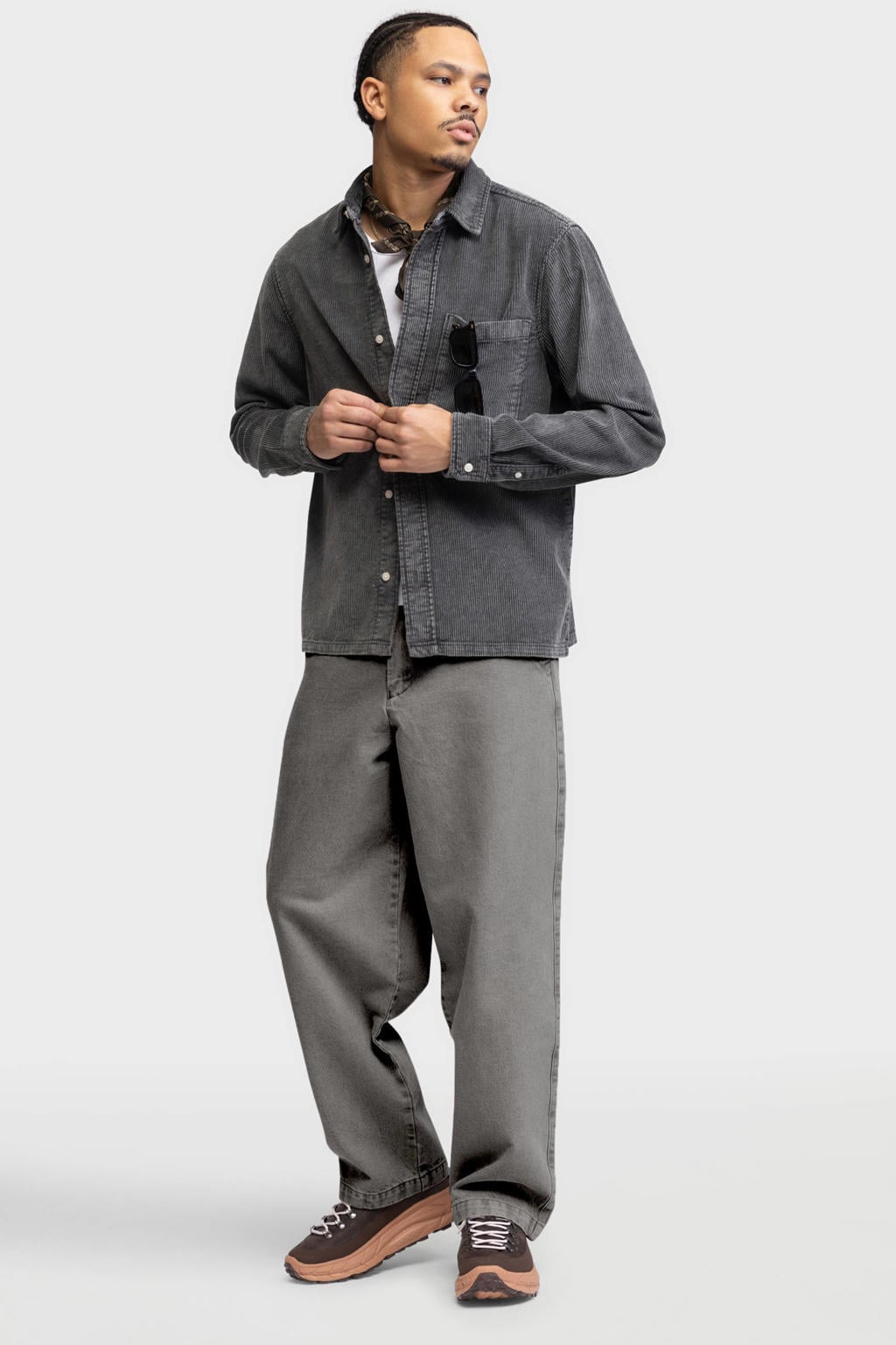 Redefined Rebel Asgar baggy jeans - gunmetal
