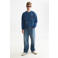 Scotch & Soda relaxed fit sweater met borduursels en print - ensign blue
