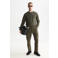 Scotch & Soda regular fit gemêleerde sweater - donkergroen