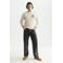 Scotch & Soda katoenen regular fit sweater met print - ecru