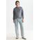 Scotch & Soda regular fit sweater met borduursels - donkerblauw
