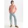 Scotch & Soda regular fit gemêleerde sweater met borduursels - zalm