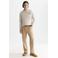 Scotch & Soda regular fit sweater met borduursels - gebroken wit