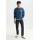 Scotch & Soda regular fit sweater met print - blauw