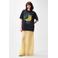 Catwalk Junkie T-shirt antraciet/geel