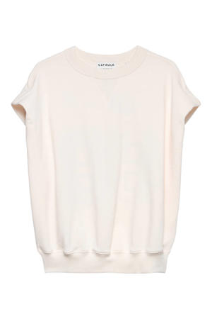 sweater met backprint beige