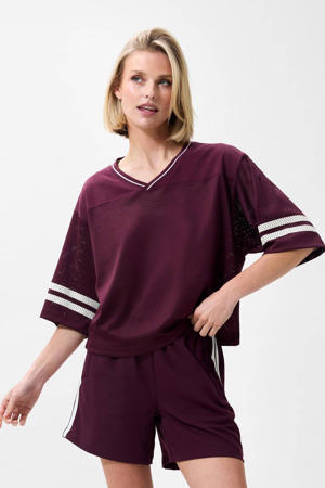 T-shirt donkerrood