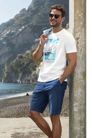 thumbnail: Babista regular fit T-shirt met print Plus Size - wit