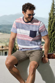 thumbnail: Babista LEARO regular fit gestreept T-shirt Plus Size - meerkleurig