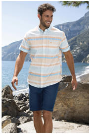 thumbnail: Babista regular fit gestreept overhemd Plus Size - meerkleurig