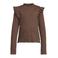 Me & My Monkey longsleeve met ruches - donkerbruin