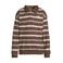 Me & My Monkey gestreepte sweater - donkerbruin/beige