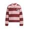 Me & My Monkey gestreepte longsleeve met tekst - roze/rood
