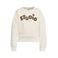 Me & My Monkey sweater met tekst - ecru