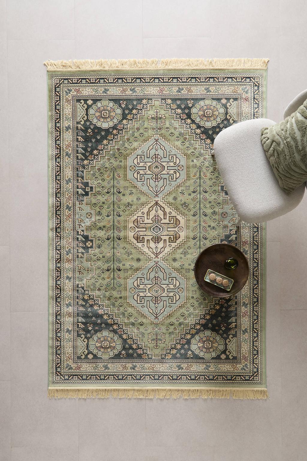 NOUS Living vloerkleed Granby groen (230x160 cm)