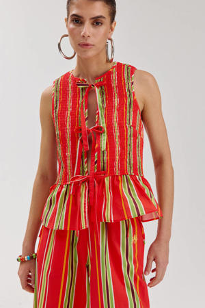 gestreepte blouse multi
