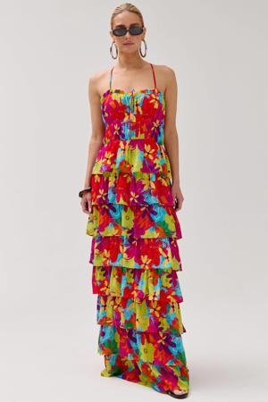 maxi jurk multi