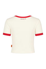 thumbnail: HARPER & YVE gebloemd T-shirt ecru