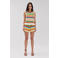 HARPER & YVE straight regular waist gestreepte casual short gehaakt multi